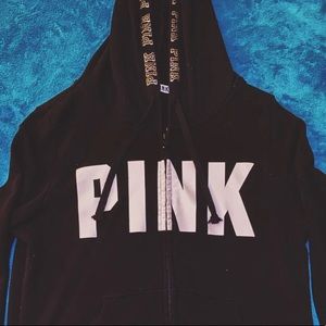 VS PINK ZIP UP HOODIE